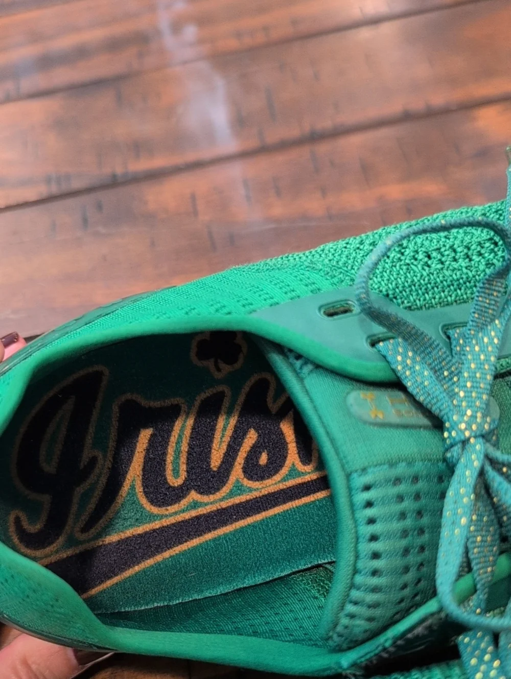 Under Armour Notre Dame HOVR Sonic Sneakers Bluetooth Enabled
